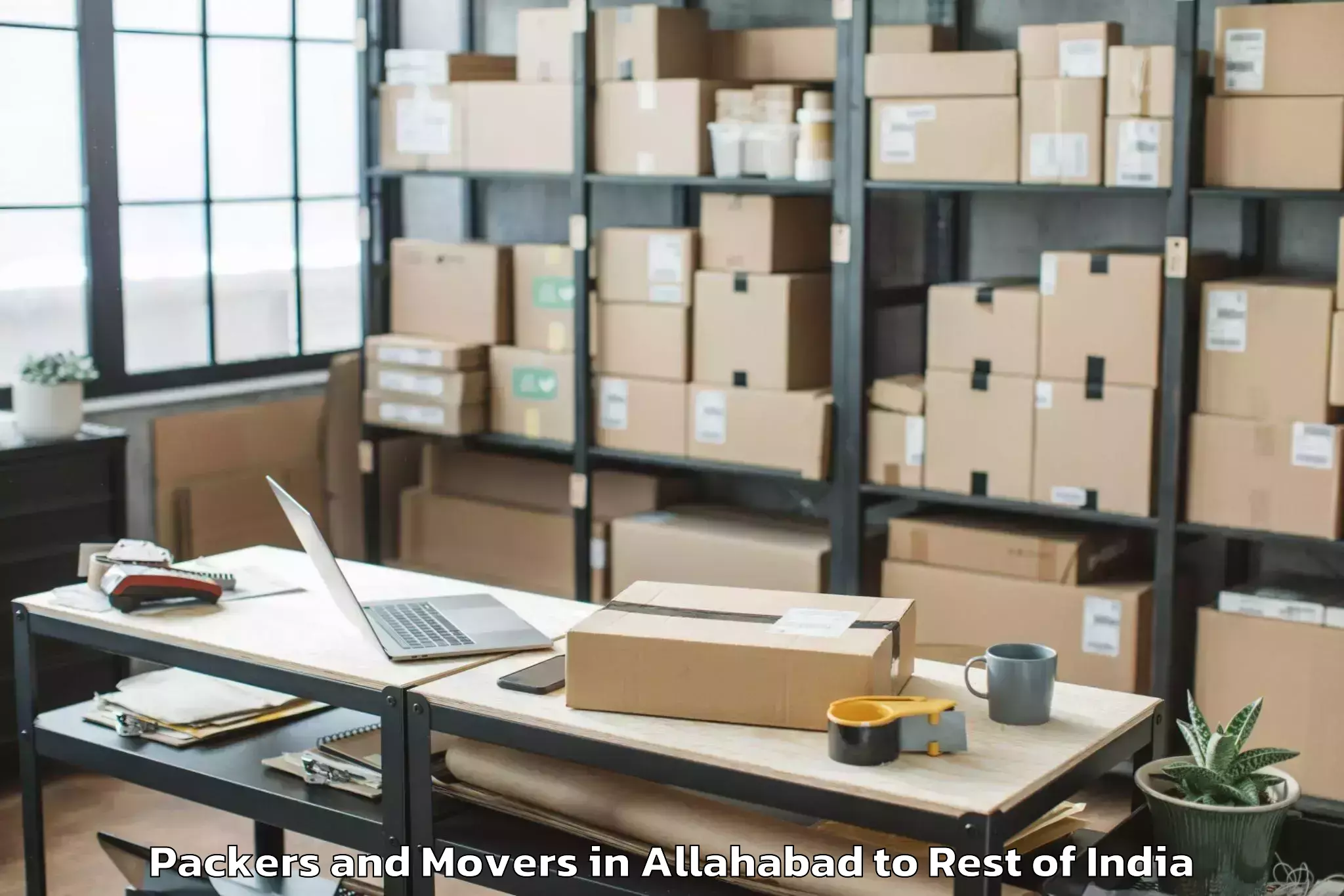 Efficient Allahabad to Pangin Packers And Movers